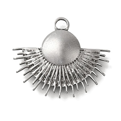 Нержавеющая Сталь Цвет Антикоррозийные 304 подвески из нержавеющей стали, очарование солнца, цвет нержавеющей стали, 18x21x3 мм, отверстие : 2 мм