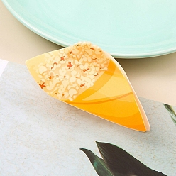 Золотистый Акриловые коготь заколки, мороженое, аксессуары для волос для девочек или женщин, золотые, 90x40x30 мм