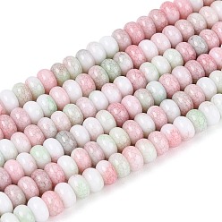 Разноцветный Нити из окрашенных стеклянных бусин с эффектом омбре, имитация нефрита, рондель, красочный, 4~4.5x2.5 мм, отверстие : 0.6~0.7 мм, около 142~152 шт / нитка, 14.57~15.55'' (37~39.5 см)