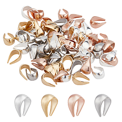 (52) Непрозрачная лаванда 80 шт 4 цвета 304 защелки на скобах из нержавеющей стали, разноцветные, 8.5x5.5x1~4 мм, внутренний диаметр: 6x4.5 мм, 20 шт / цвет