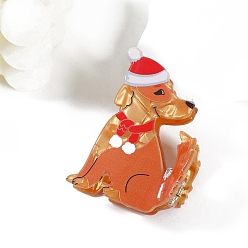 Собака Животные ПВХ коготь заколки для волос, аксессуары для волос для женщин и девочек, собака, 56 мм