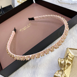 Pink Аксессуары для волос, со стразами, ленты для волос, розовые, 150x130x8 мм