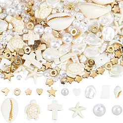 (52) Непрозрачная лаванда Ювелирные изделия, включая пластиковые и синтетические бирюзовые бусины, бусины и звенья из ракушек, разнообразные, разноцветные, 4 мм, отверстие : 1.6 мм