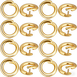 Echt 24 k vergoldet 50Stück Messing offene Sprungringe, runder Verriegelungsring, echt 24 k vergoldet, 5.5x1 mm