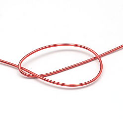 Red Round Aluminum Wire, Flexible Craft Wire, for Beading Jewelry Doll Craft Making, Red, 18 Gauge, 1.0mm, 200m/500g(656.1 Feet/500g)