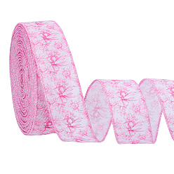 Pink 1 рулонная полиэстерная лента с бантом, для аксессуаров для одежды, украшение подарка, розовые, 1-1/2 дюйм (38 мм), около 16.00 ярдов (14.63 м) / рулон