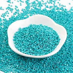 Средний Бирюзовый Стеклянные бусины matsuno mgb, японский бисер, 11/0 непрозрачные круглые стеклянные бусины, два среза, шестиугольник, средне бирюзовый, 2x2x2 мм, отверстие: 0.8 мм, о 44000pcs / мешок, 450g / мешок