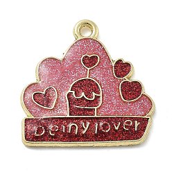 Paw Print Подвески из сплава , с эмалью, День святого Валентина, отпечаток лапы, 22.5x22x2 мм, отверстие : 1.8 мм