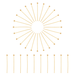 Настоящее золото 18K 304 наконечники из нержавеющей стали, контакты мяч головой, реальный 18 k позолоченный, 25x0.6 мм, 22 датчик, Руководитель: 1.8~2 mm