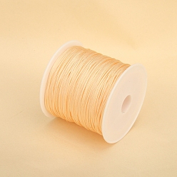 Персиковый Слойка 50м нейлоновая нить, шнур с китайским узлом, для изготовления ювелирных изделий, розовые, 0.8 мм, около 54.68 ярдов (50 м) / рулон