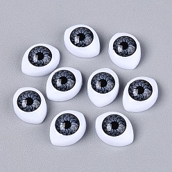 Прусский Синий Сделать глазные яблоки из пластиковой куклы, хэллоуин ужас реквизит, серые, 10.5x14x6 мм