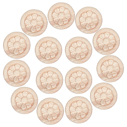 Папайя Оранжевый 15шт. древесной щепы, настенные украшения, цветочным узором, papayawhip, 50x6.5 мм