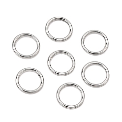Platin Farbe Messing Verbinderring, runde Ringe, langlebig überzogen, Gestell, Platin Farbe, 10x1.2 mm, Innendurchmesser: 7.5 mm