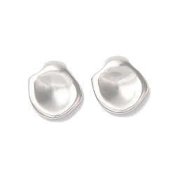 Платина Латунь прелести, без кадмия, без никеля и без свинца, лепесток цветка, платина, 11x10x3 мм, отверстие : 0.8 мм