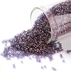 (201) Gold Luster Amethyst Тохо 11/0 круглые бусины, японский бисер, (201) золотой блеск аметиста, 11/0, 2.2 мм, отверстие : 0.8 мм, Около 1110 шт / 10 г