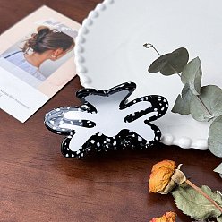 Черный Заколки для волос в форме когтей из ацетата целлюлозы, аксессуары для волос для женщин и девочек, чёрные, 84 мм