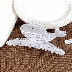 Белый Дым Заколки для волос в форме когтей из ацетата целлюлозы, аксессуары для волос для женщин и девочек, акула, серый, 47x115 мм