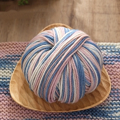 Васильковый Шерстяная пряжа, для ручного вязания толстой нити, пряжа для вязания крючком, васильковый, 0.3 мм, 120м/моток