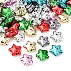 Звезда Uv акриловые покрытия бусины, звезда, 19x20.5x9.5 мм, отверстие : 1.8 мм