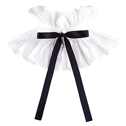 Черный Хлопковый искусственный воротник, отделка декольте, аксессуары для одежды diy, чёрные, 1230 мм