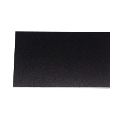 Negro Hojas de grabado de aluminio multiusos, negro, 5x8x0.08 cm