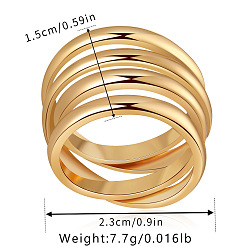 Cross Кольца латуни пальца, золотые, крестик, 22 мм