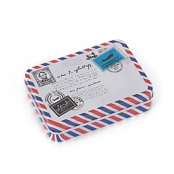 Разноцветный Ящик для хранения жести, коробка ювелирных изделий, для свечей, сухое хранение, специи, чай, конфеты, сувениры для гостей, прямоугольник с рисунком штампа, красочный, 9.6x7x2.2 см