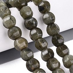 Лабрадорита Природные лабрадорита бисер нитей, фонарь, 9~11x10.5~12x10.5~12 мм, отверстие : 0.8~1 мм, около 36~41 шт / нитка, 14.57~16.73 дюйм (37~42.5 см)