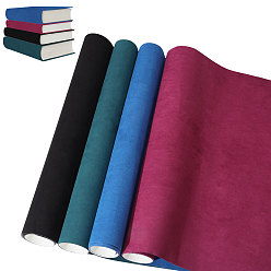 Mixed Color 6 Styles DIY Microfiber Leather Fabrics, with Paper Back, for Book Binding, Mixed Color, 994x428x0.3mm
