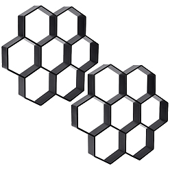 Черный Шестиугольные пластиковые формы для бетона, для самостоятельной укладки брусчатки, камней, садовых ступеней, чёрные, 292x280x43 мм