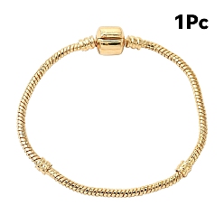 Light Gold 1браслеты из латуни в европейском стиле для изготовления ювелирных изделий, 180x3 мм, золотой свет, 180x3 мм