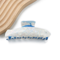 Белый Заколки для волос из ПВХ с китами и большими когтями, аксессуары для волос для женщин и девочек, белые, 112x47x44 мм