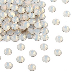 01000 White Opal Preciosa® maxima crystal без горячей фиксации плоские камни, чешский хрусталь, срыв твердой мозговой оболочки, круглый(438 11 615 шатон-роза), 01000 белый опал, ss 12 (3~3.2 мм)