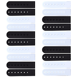 (52) Непрозрачная лаванда 10 пары 2 цвета 7 отверстия для замены застежек, удлинитель пряжки, бейсболка, ковбойская шляпа, застежка-кнопка, зажим для ремешка, разноцветные, 80x20x4 мм, 5 пары / цвет