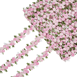 Pink Полиэфирные ленты, цветок, аксессуары для одежды, розовые, 7/8 дюйм (21 мм), около 15.00 ярдов (13.72 м) / рулон