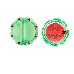 Аквамарин Наборы пластиковых контейнеров для игл, с различными стальными иглами, магнитный органайзер для инструментов, аквамарин, 74 мм