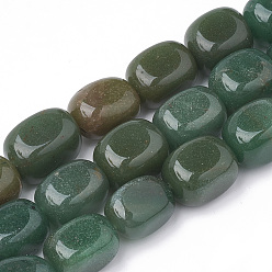 Aventurin Natürlichen grünen Aventurin Perlen Stränge, getrommelt Stein, Nuggets, 18~19x13~15x13~15 mm, Bohrung: 1 mm, ca. 22 Stk. / Strang, 16.14 Zoll