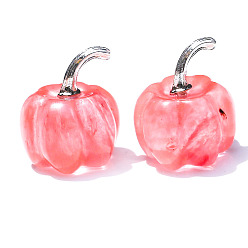 Вишневый Кварц Резные фигурки тыквы из кварцевого стекла вишневого цвета, для домашнего офиса настольный орнамент фэн-шуй, 20 мм