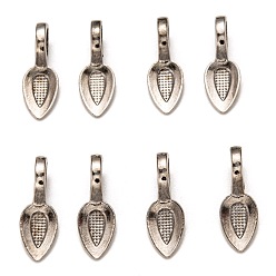 Черный Цвет Металла Тибетский стиль сплава Glun-на плоских прокладок поручительств для подвесок делает, без кадмия, без никеля и без свинца, металлический черный , 21x7x6 мм, отверстие : 6x4 мм, Около 1330 шт / 1000 г