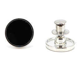 Round Alloy Button Pins for Jeans, Nautical Buttons, Garment Accessories, Round, Word, 17mm