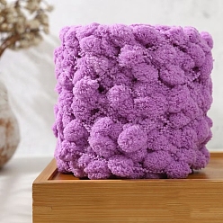 Violett Grobes Polyester-Kugelgarn, für DIY-Material Decke Kissen, Violett, 13~29 mm, ca. 43.74 Yards (40 m)/Knüll