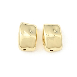 Настоящее золото 18K Латунные бусины, самородки, без свинца и без кадмия, долговечный, стойки покрытие, реальный 18 k позолоченный, 14x9.5x9.5 мм, отверстие : 1.2 мм