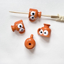 Шоколадный Непрозрачные акриловые бусины, чашка, цвет шоколада, 18x16 мм