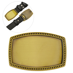 Античная Бронза 1пряжки для ремня из поликарбонатного сплава, застежка на пояс, прямоугольные, античная бронза, 57.5x85x12 мм, 1 шт / комплект