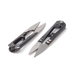 Black Sharp Steel Scissors, Black, 10.6x2.2x1cm, 12pcs/dozen