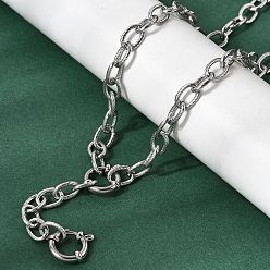 Нержавеющая Сталь Цвет 6.5мм 201 Цепочки из нержавеющей стали в виде витого кабеля, унисекс, не тускнеет, цвет нержавеющей стали, 22.28 дюйм (56.6 см)