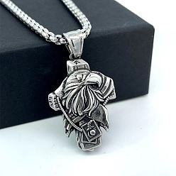 Нержавеющая Сталь Цвет День независимости, крест с головой американского орла 304 подвеска из нержавеющей стали, панк-мода, мужская хип-хоп-украшения, цвет нержавеющей стали