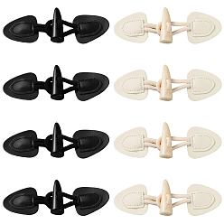 (52) Непрозрачная лаванда 8 шт 2 цвета резиновые пуговицы, кнопки-переключатели из искусственной кожи с роговым покрытием, швейные принадлежности, разноцветные, 150~160x43~44x5~16 мм, 4 шт / цвет