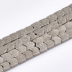 Светло-серый Природный агат бисер нитей, окрашенные, V shape / chevron, светло-серый, 5.5~6x4~4.5x2 мм, отверстие : 1 мм, около 86 шт / нитка, 15.5 дюйм