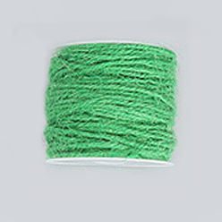 Зеленый Джутовый шнур, джутовая струна, джутовый шпагат, для изготовления ювелирных изделий, зелёные, 2 мм, около 54.68 ярдов (50 м) / рулон